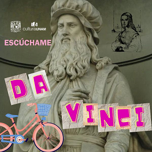 Escultura del Leonardo da Vinci y título del recurso